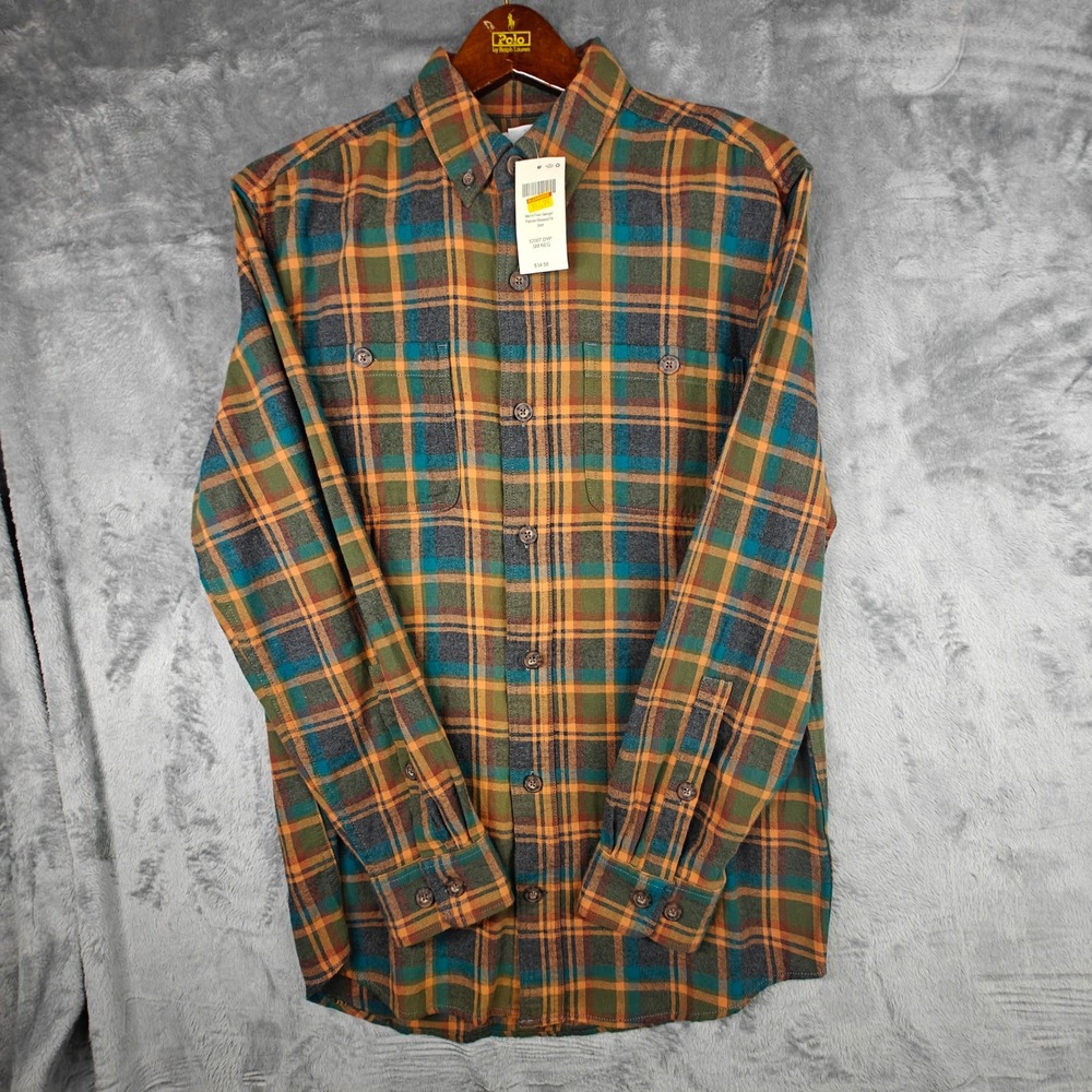 Duluth Trading Co Free Swingin Flannel Relaxed Fit Shirt Plaid 52007 DYP Mens SM